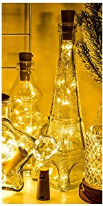 Bottle Lights with Cork