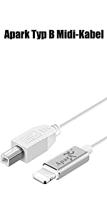 Type B MIDI Cable