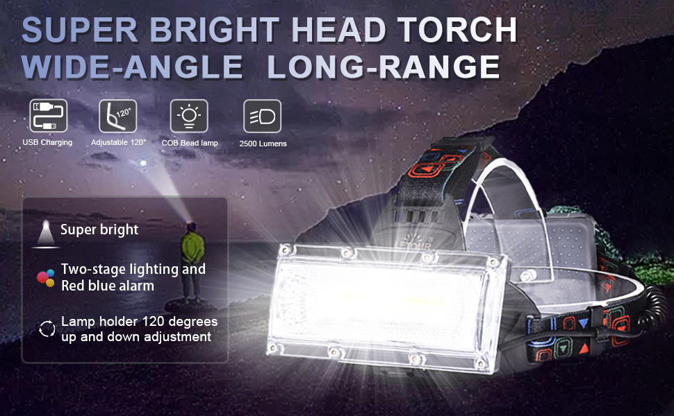 Head Torch??rechargeable led headlamp