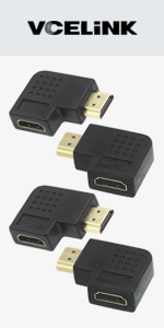 VCE 2 Combos HDMI Angled Coupler HDMI 90 and 270 Degree