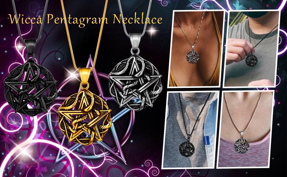 pentagram necklaces