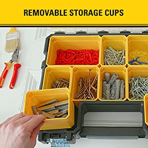 Removable storage cups