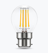 G45 LED Filament Bayonet Bulbs