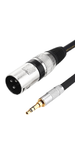 3.5mm Mini jack to XLR Male Cable