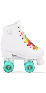 Kingdom Figure Roller Skates White Green