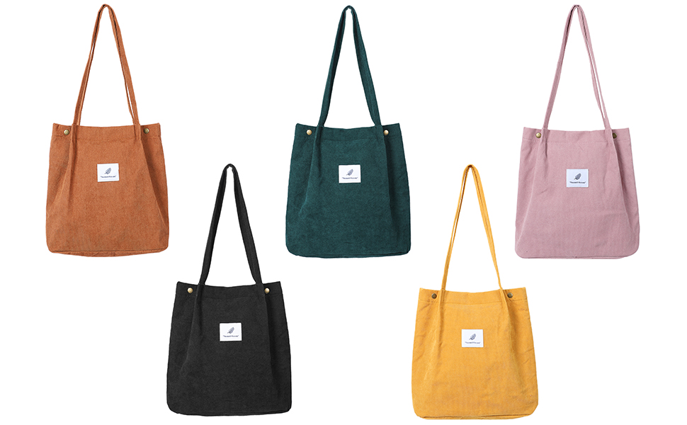 corduroy tote bag