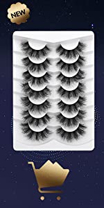Newcally Fluffy Volume 8D Faux Mink Lashes