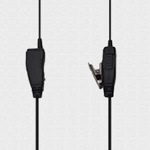 PTT with built-in microphone and clip