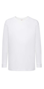 Fruit Of The Loom Boy&#39;s Kids Valueweight Long Sleeve Tee