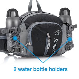 waist bag with water bottles