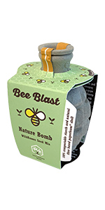 Lou's Nature Store - Bee Blast - Wildflower Grenade - Seed Bomb - Bee Bomb - Wild Flower Mix