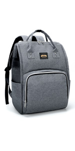 Grey laptop lunch backpack