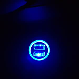 Blue Indicator Neon Glow