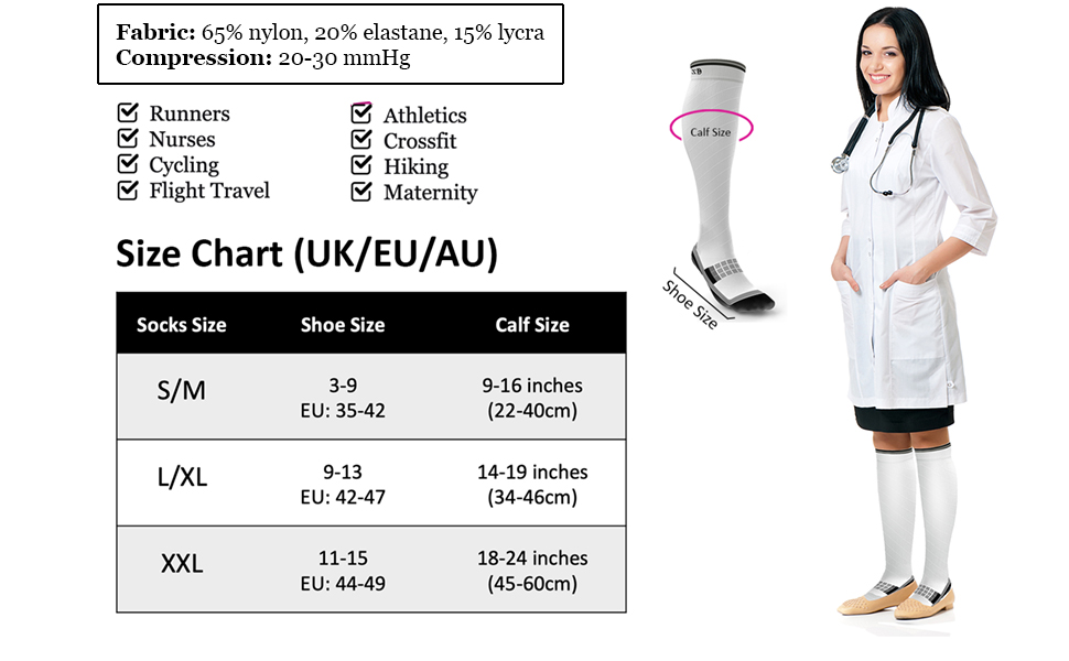 Compression Stockings Flight Socks Airplane DVT