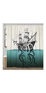 octopus shower curtain