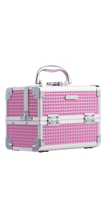 Makeup Case with Mirror (Pink)