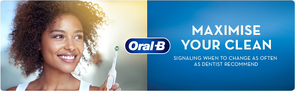 SIGNALS WHEN TO CHANGE TO MAXIMISE YOUR CLEAN. Green bristles turn yellow when it's time to replace.