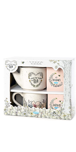 AGZ01094 me to you tea for one gift set teapot tea cups mugs english breakfast tea