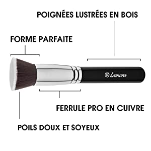 Lamora, beauty, make-up, brush, palette, perfect, logo, luxury, soft, brand, best