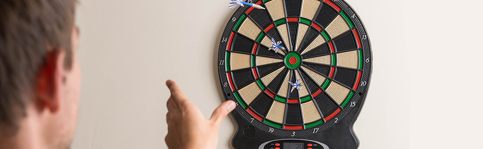 Dartboard with electronic scoring