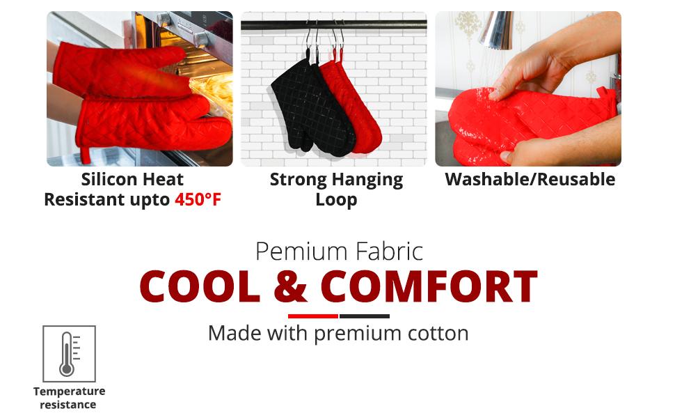 Silicon oven gloves