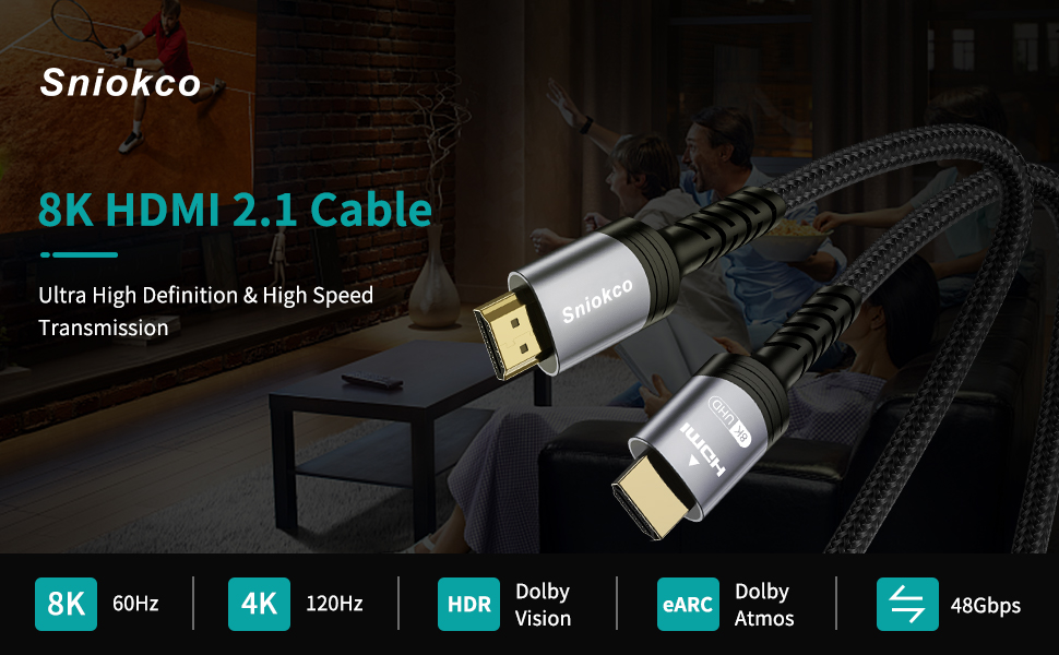 8K HDMI 2.1 Cable