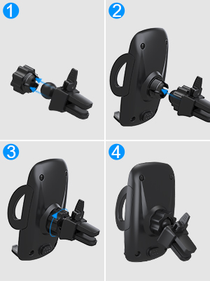 Easy to install car phone holder. No tools needed, you can install the car holder just few minutes.