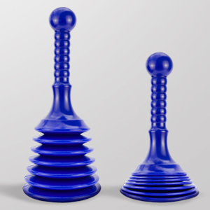 2 plungers blue color