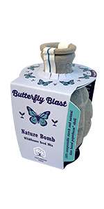 Lou's Nature Store - Butterfly Blast - Seed Grenade - Wildflower Seed Mix - Seed Bomb