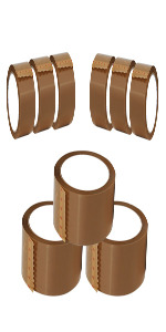 brown parcel packing tape rolls wellpack