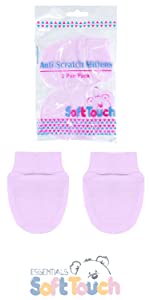 Pink Baby Anti Scratch Mitten