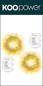 50 LED Fairy String Lights 2 Pack