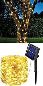 10M 100LED Solar Lights Outdoor