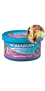 aquarian tropical fish food flakes flake fishes aquatic pet dry dried clean clear fresh water aquari