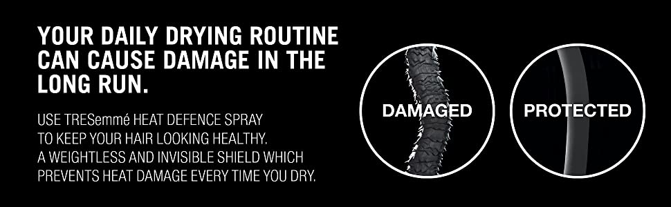 Damaged hair protect heat defence 