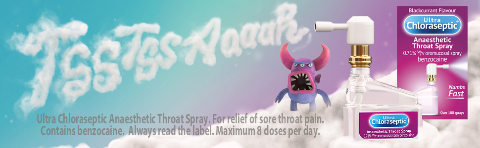 Ultra Chloraseptic Anaesthetic Throat Spray - Blackcurrant