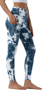 Blue Tie dye Leggings