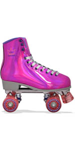 Kingdom GB impulse holographic womens roller skates purple