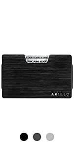 ATOM Wallet metal rfid blocking credit card holder wallet for men