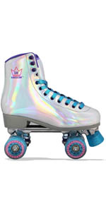 Kingdom GB Impulse Holographic Womens Roller Skates Silver