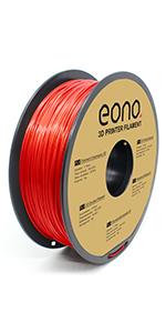 Red PETG filament