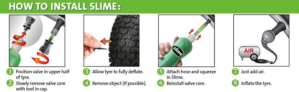 Flat Tyre Repair Kit, Tire, Sealant, Inflator