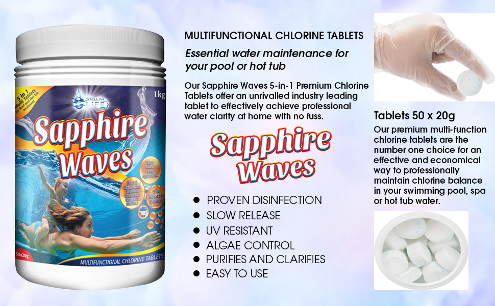 Multifunction chlorine tablets