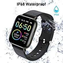 IP68 Waterproof smart watch android fit watch heart rate monitor watch