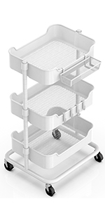 Storage Trolley White