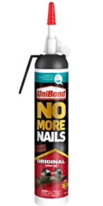 unibond no more nails no cartridge gun construction adhesive glue mount mounting diy repair repairs