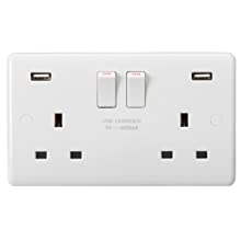 twin socket with usb