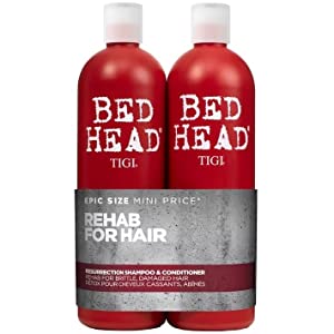 tigi bed head bedhead urban antidotes resurrection shampoo and conditioner set pack repair damaged