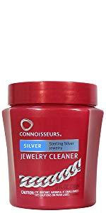 Connoisseurs Silver Jewelry Cleaner, tarnish remover, cleans silver, simple shine