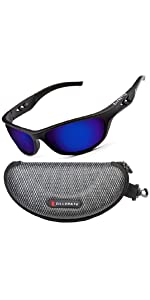 ZILLERATE Polarised Sports Sunglasses, Blue